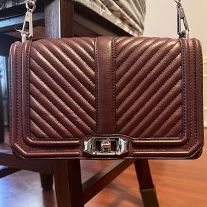 Rebecca Minkoff Small Maroon Love Crossbody Bag